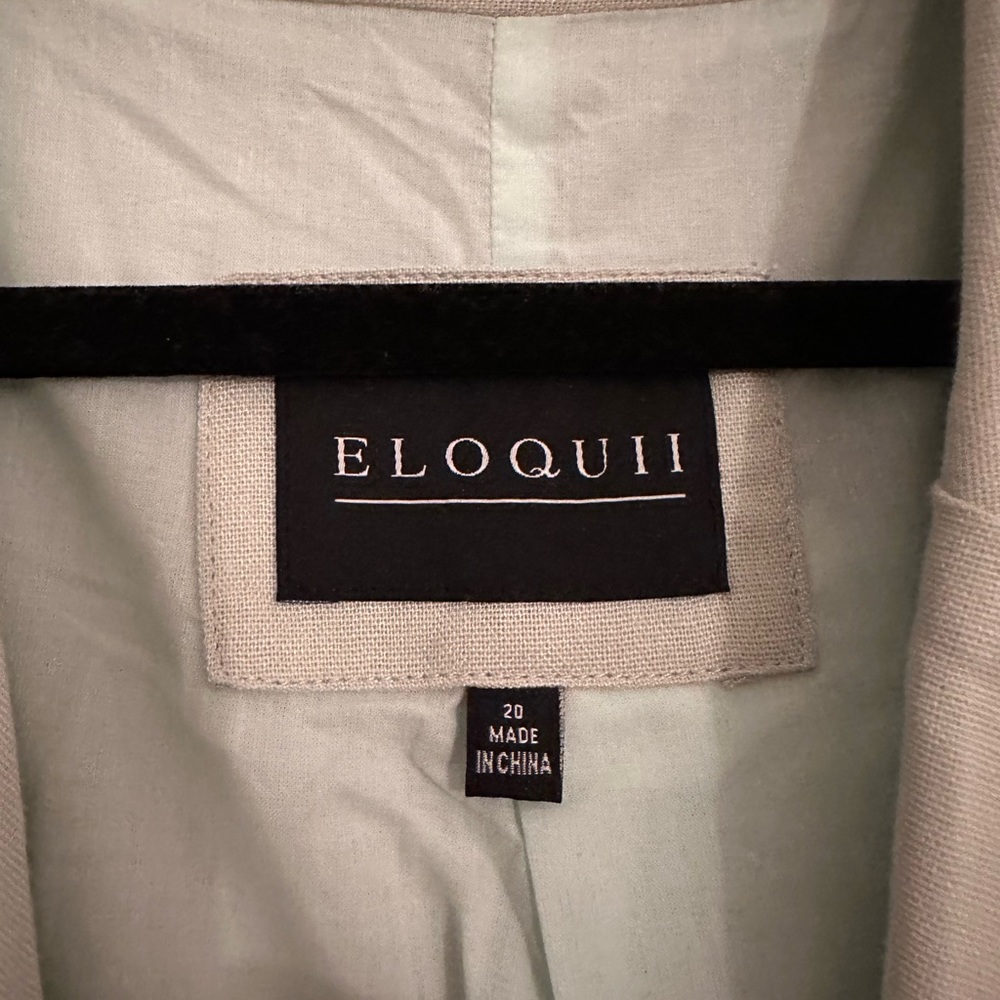Eloquii linen set - long vest and crop pants - Picture 6 of 6